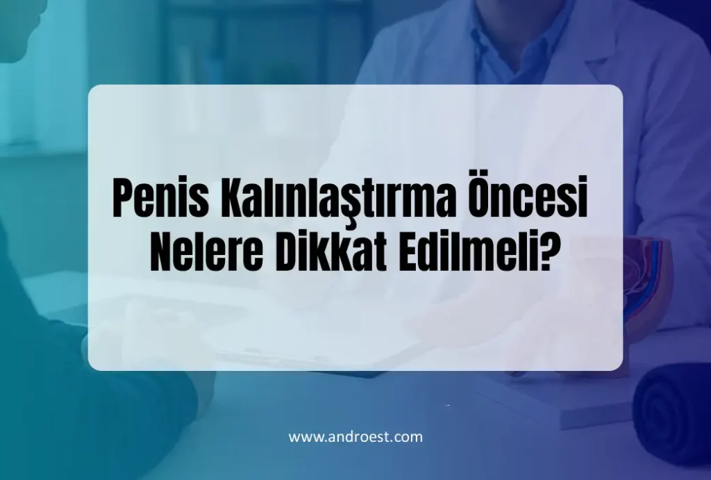 Penis kalınlaştırma öncesi