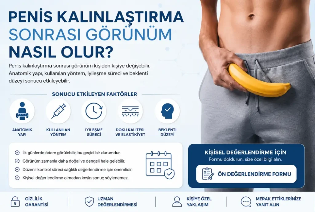 Penis Kalınlaştırma Sonrası Görünüm